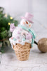 Resin Cupcake Snowman Tabletop Decorations (3 Styles)