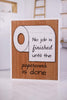 Wood Framed Bathroom Box Sign (3 Styles)