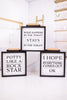 Wood Framed Bathroom Box Sign (3 Styles)