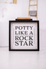 Wood Framed Bathroom Box Sign (3 Styles)