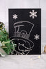 Black & White Snowman Wall Signs (2 Styles)