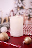 Gray & Snowflakes LED Water Fountain Candle