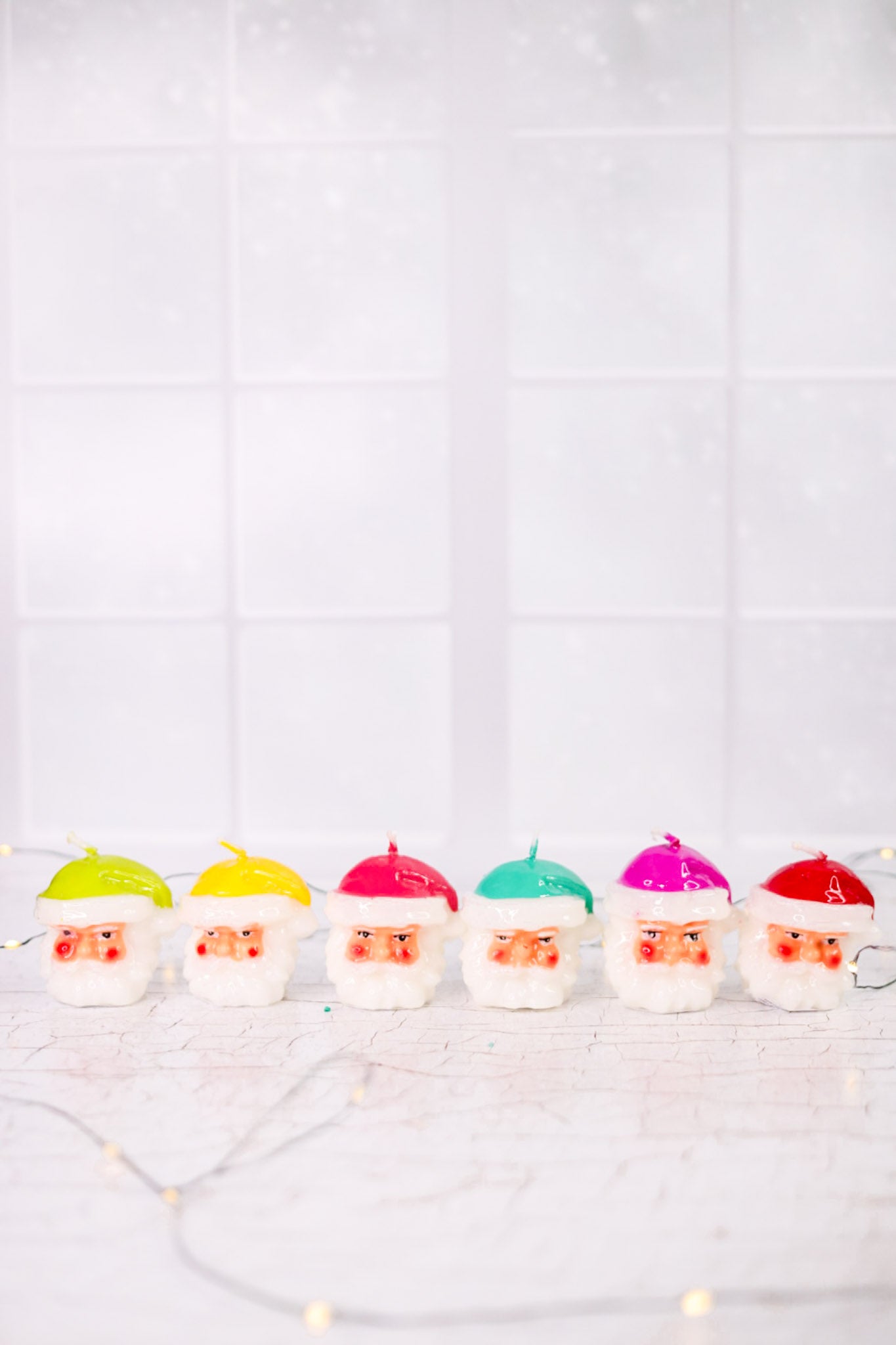 Santa Head Candles (6 Colors)