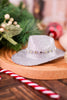 Glitter & Rhinestone Cowgirl Hat Ornaments (Two Colors)