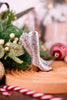 Silver Glitter Cowboy Boots Ornament