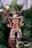 Resin Christmas Gingerbread Cowboy & Cowgirl Ornaments (2 Styles)