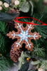 Resin Gingerbread Snowflake Ornaments (2 Styles)