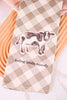Moo-dy Canvas Patch Hand Towel