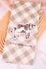 Moo-dy Canvas Patch Hand Towel