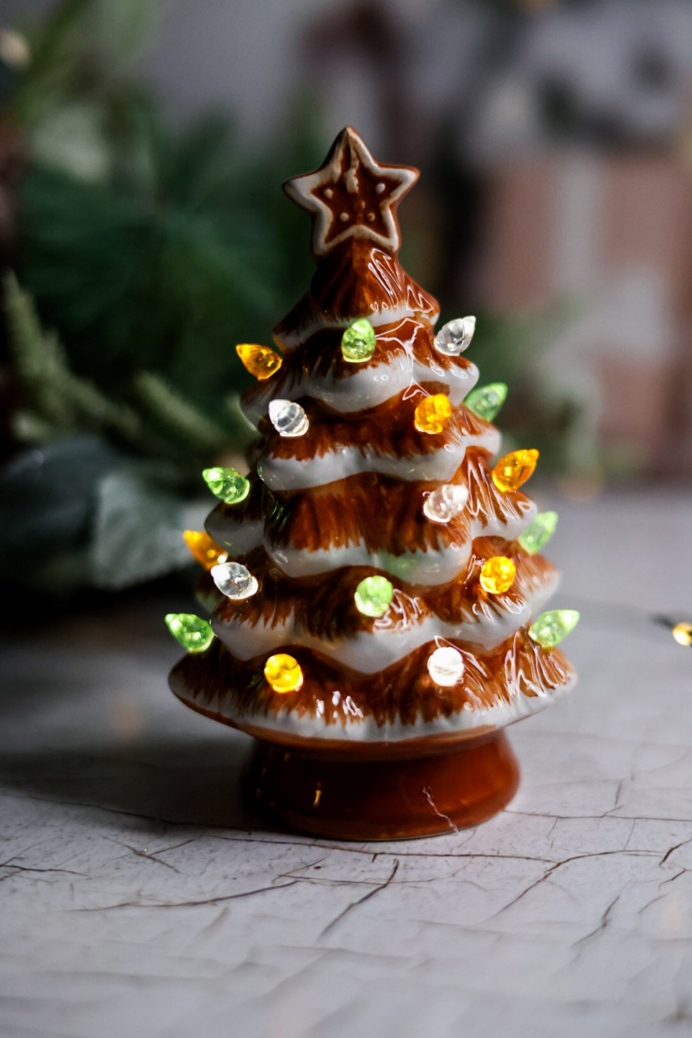Iconic Ceramic Lighted Gingerbread Tree
