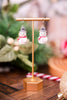 Vintage Style Snowman Earrings