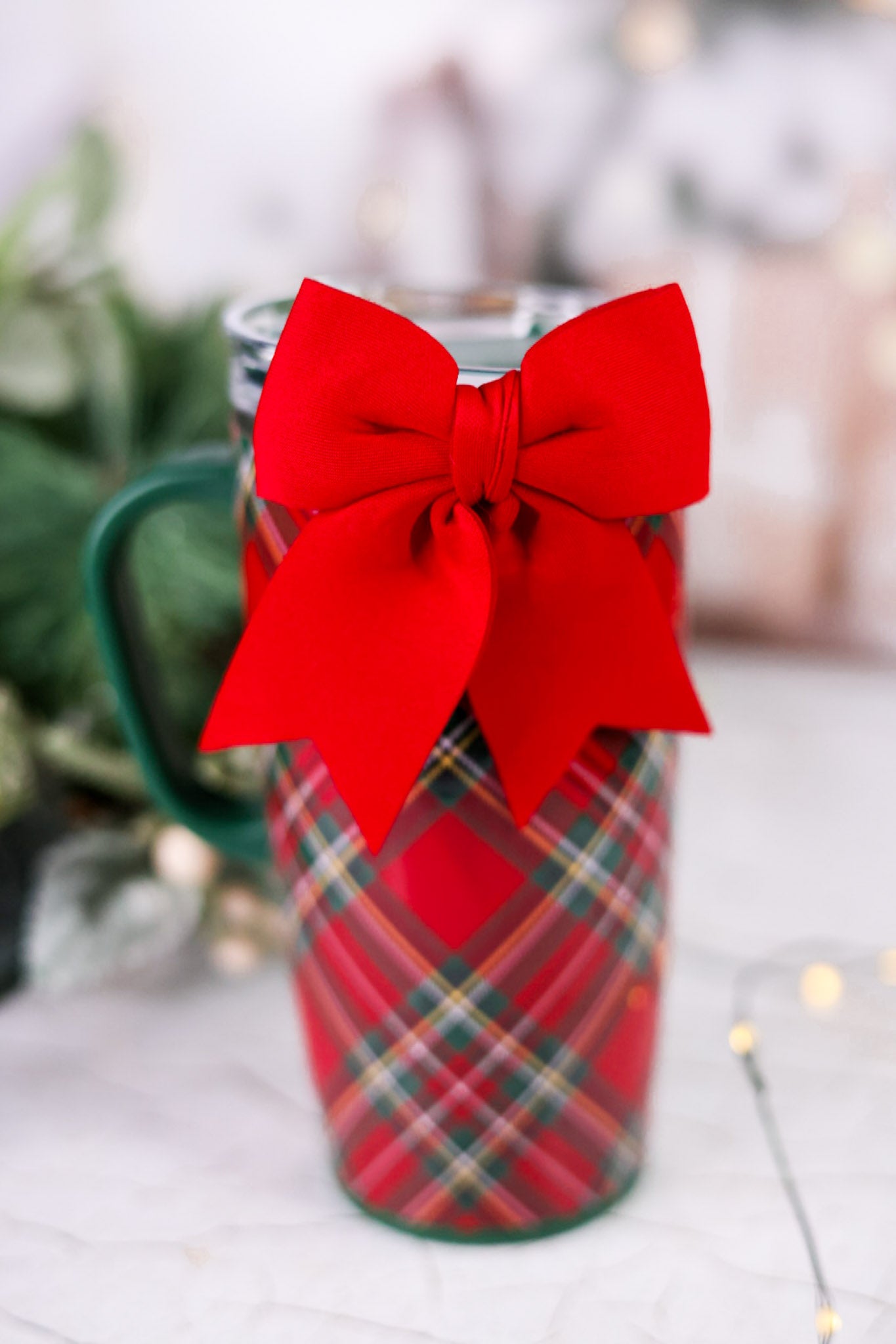 Christmas Plaid 22oz Travel Mug