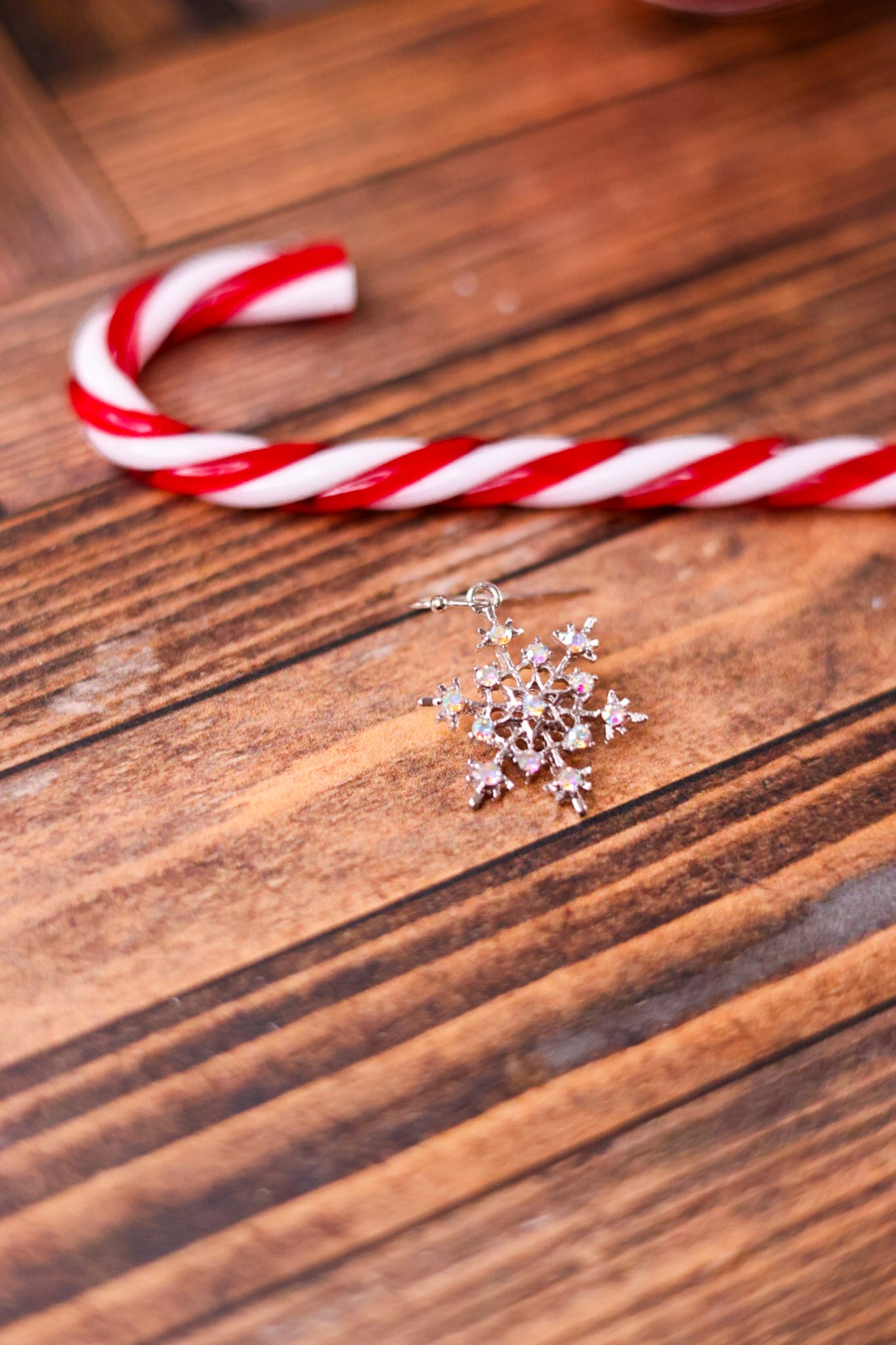 Shimmering Silver Snowflake Earrings