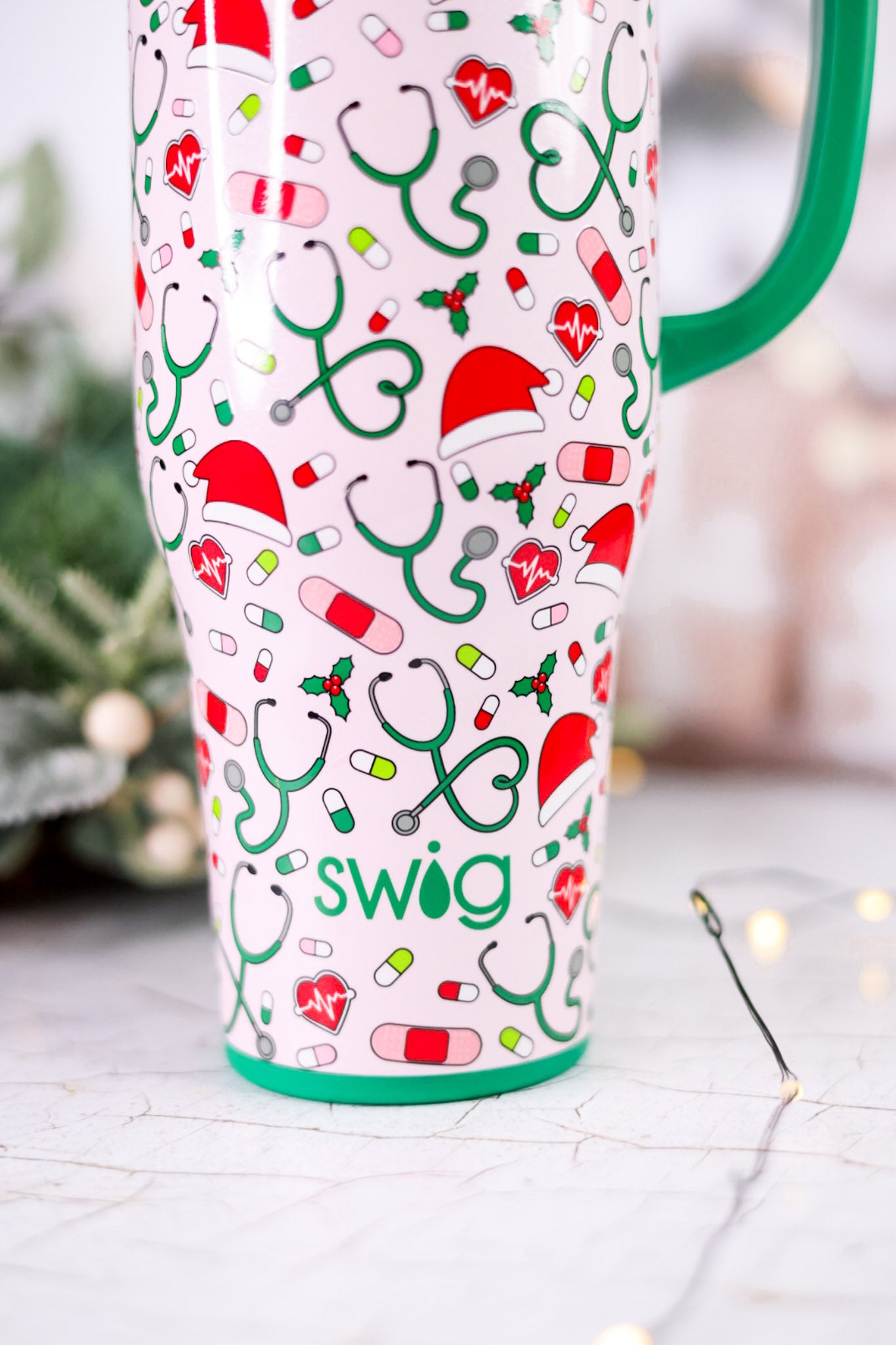 Santa's Scrubs Mega Mug 40oz