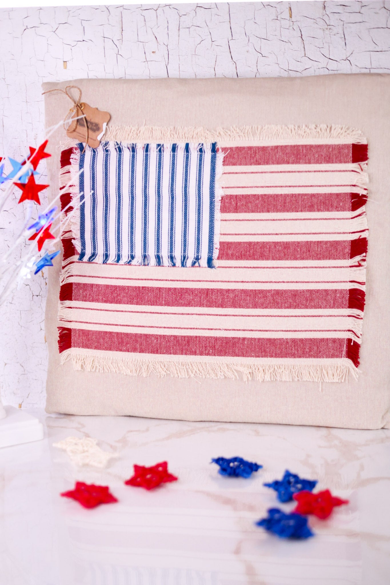 American Flag Throw Pillow FINAL SALE