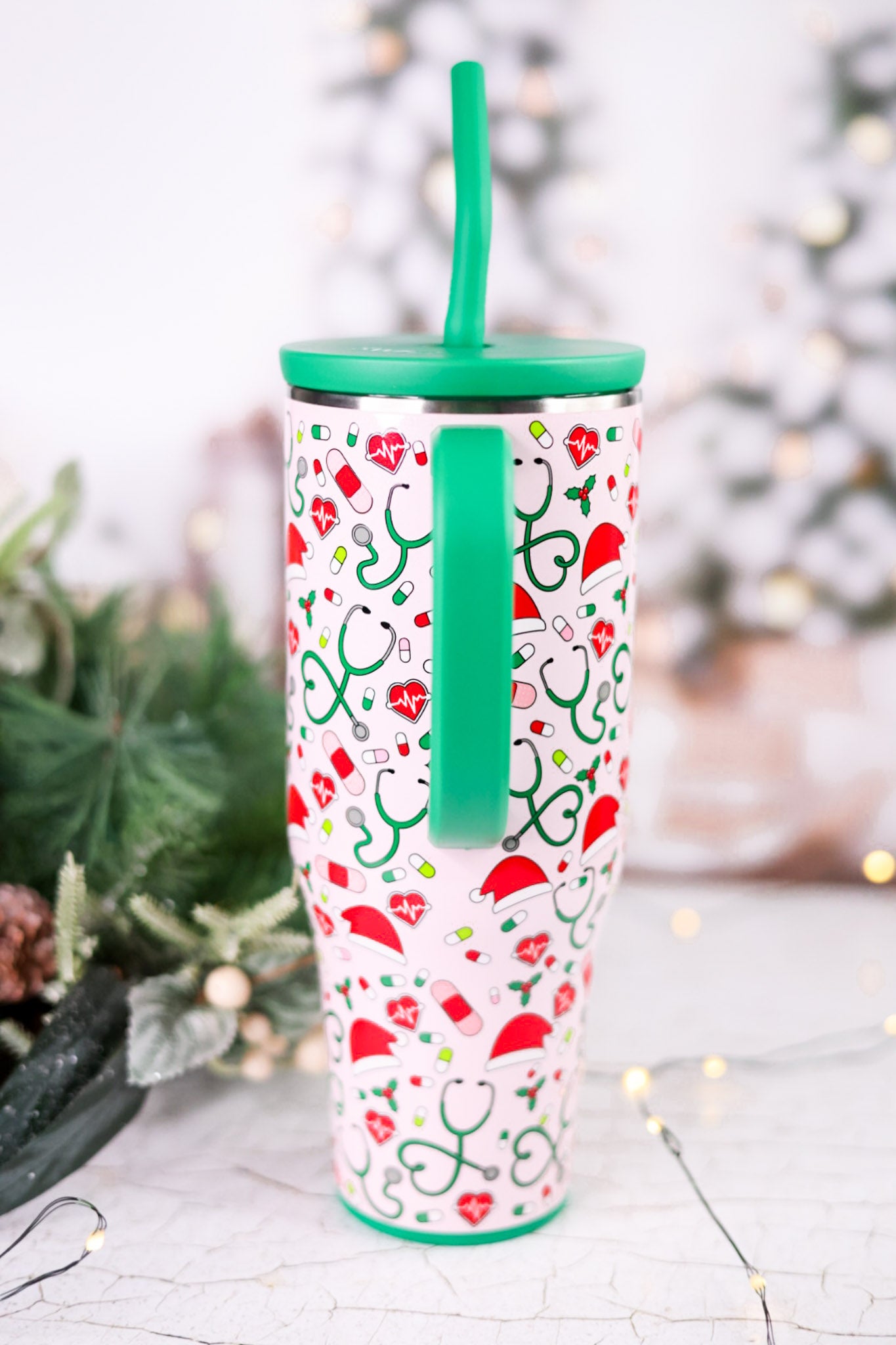 Santa's Scrubs Mega Mug 40oz