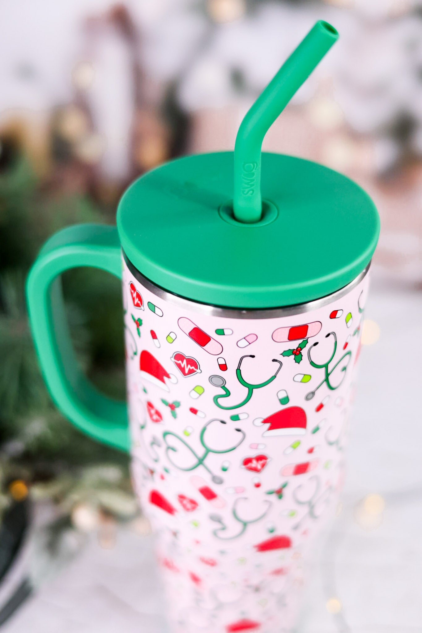 Santa's Scrubs Mega Mug 40oz