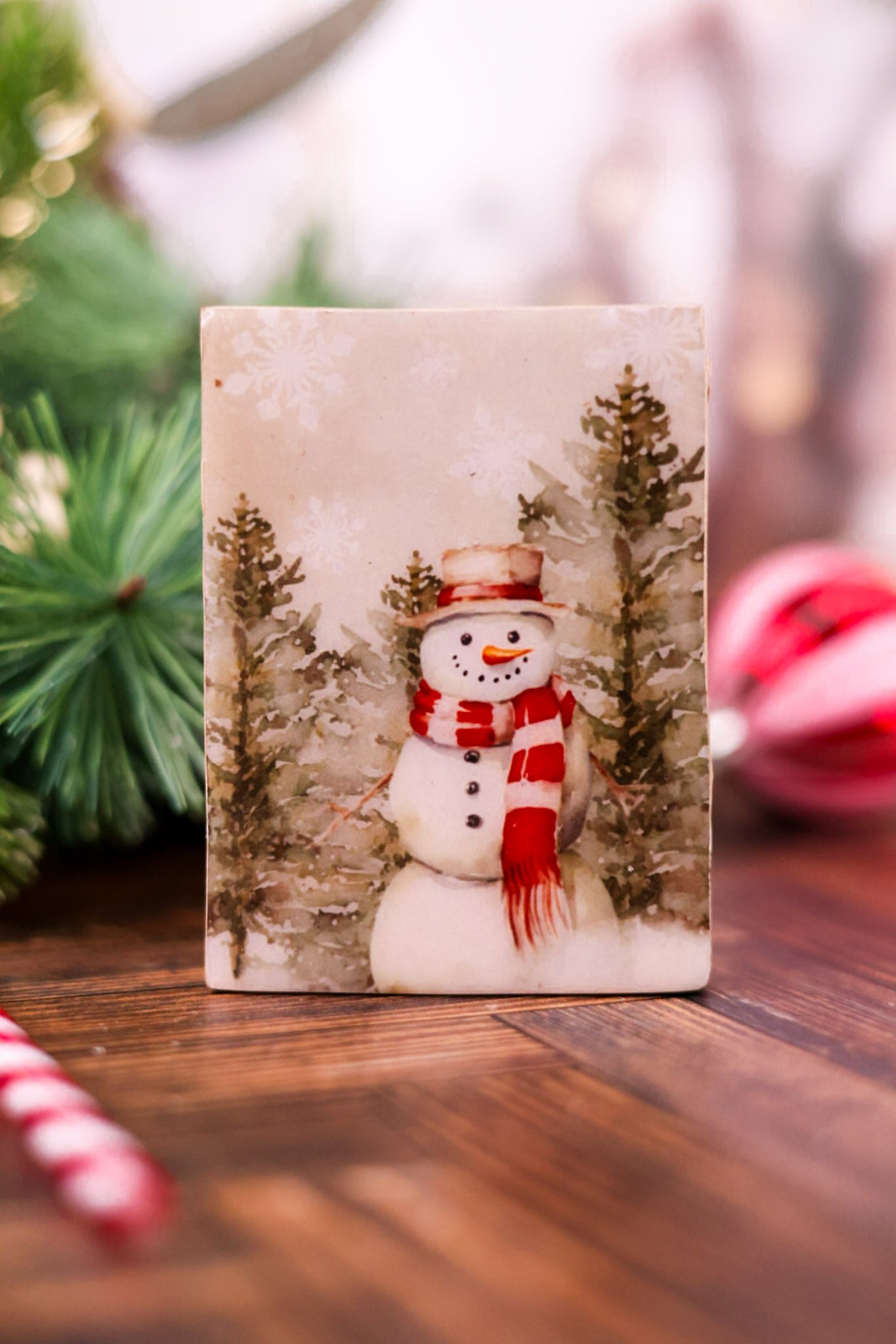 Country Christmas Decorative Blocks (3 Styles)