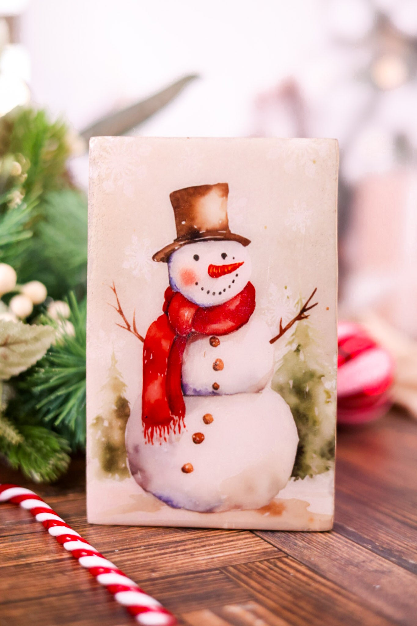 Country Christmas Decorative Blocks (3 Styles)