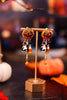 Sparkling Jack-O-Lantern Dangle Earrings