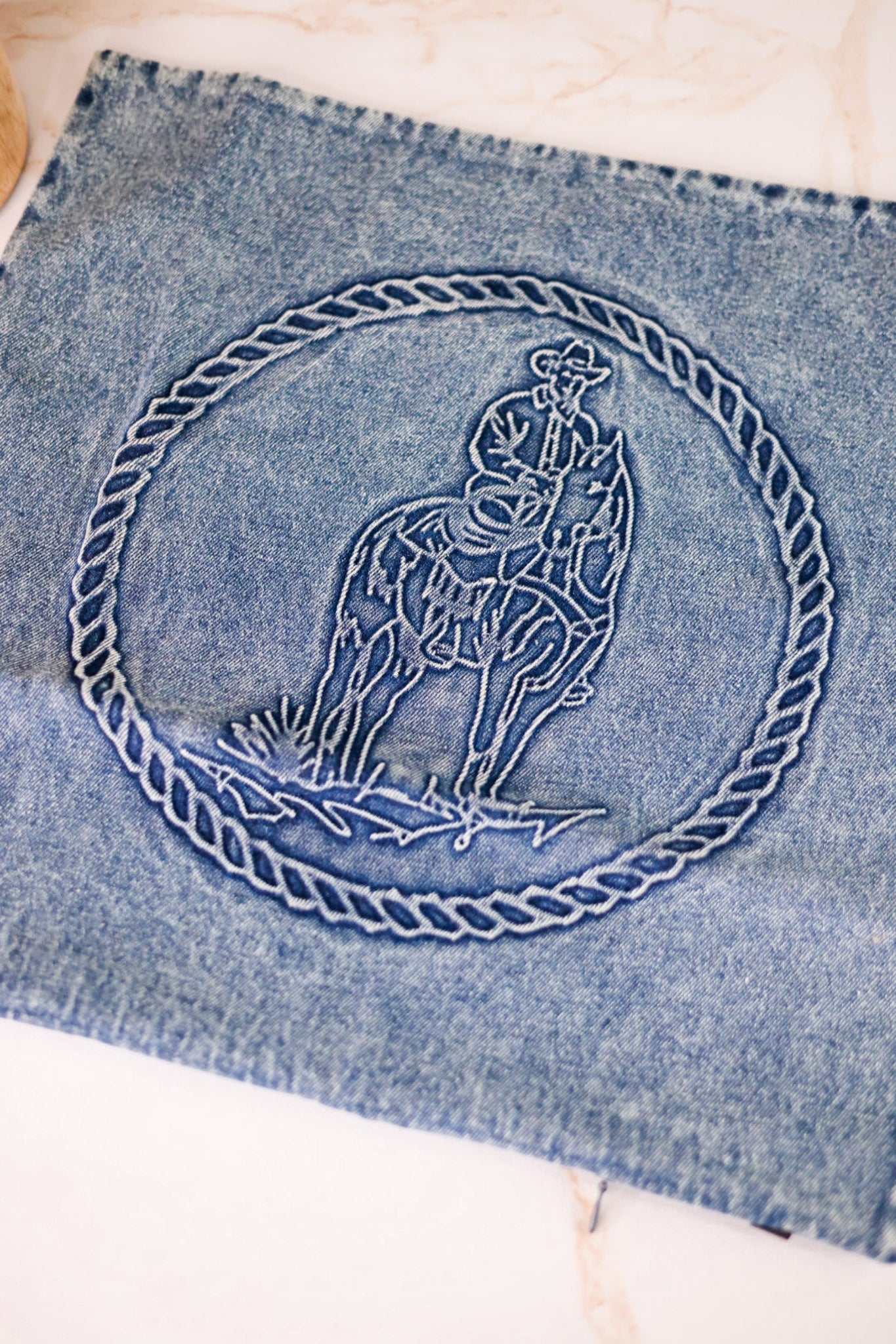 The Denim Boss Pillow Cover