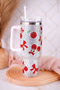 40oz Crystal Cherries Rhinestone Tumbler