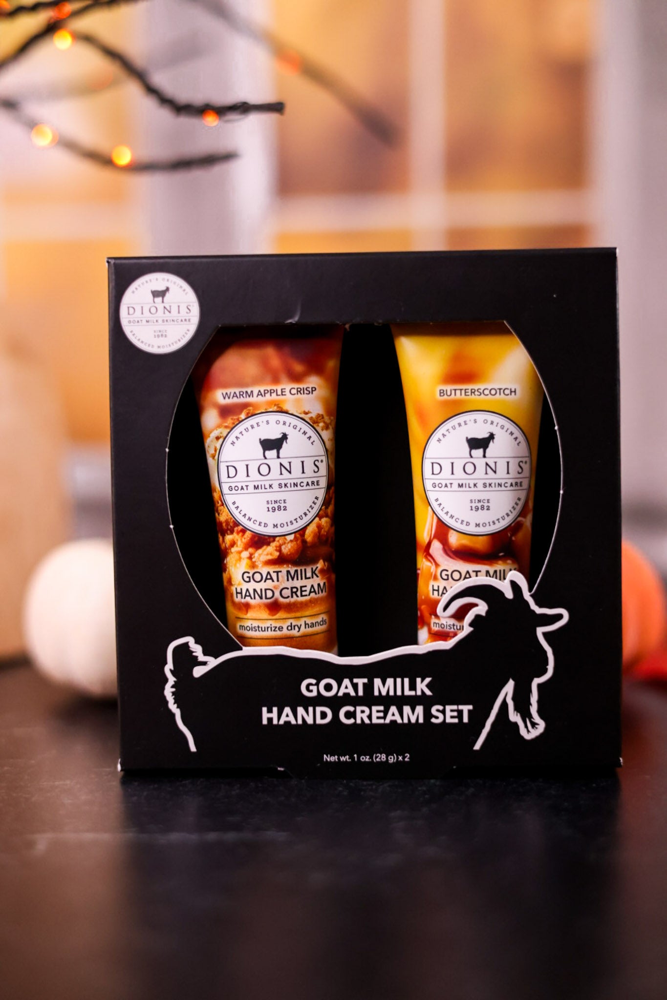 Dionis Apple Crisp & Butterscotch Goat Milk Hand Cream Duo