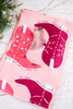 Cowboy Santa Tea Towel & Cowboy Boot Cookie Cutter Set