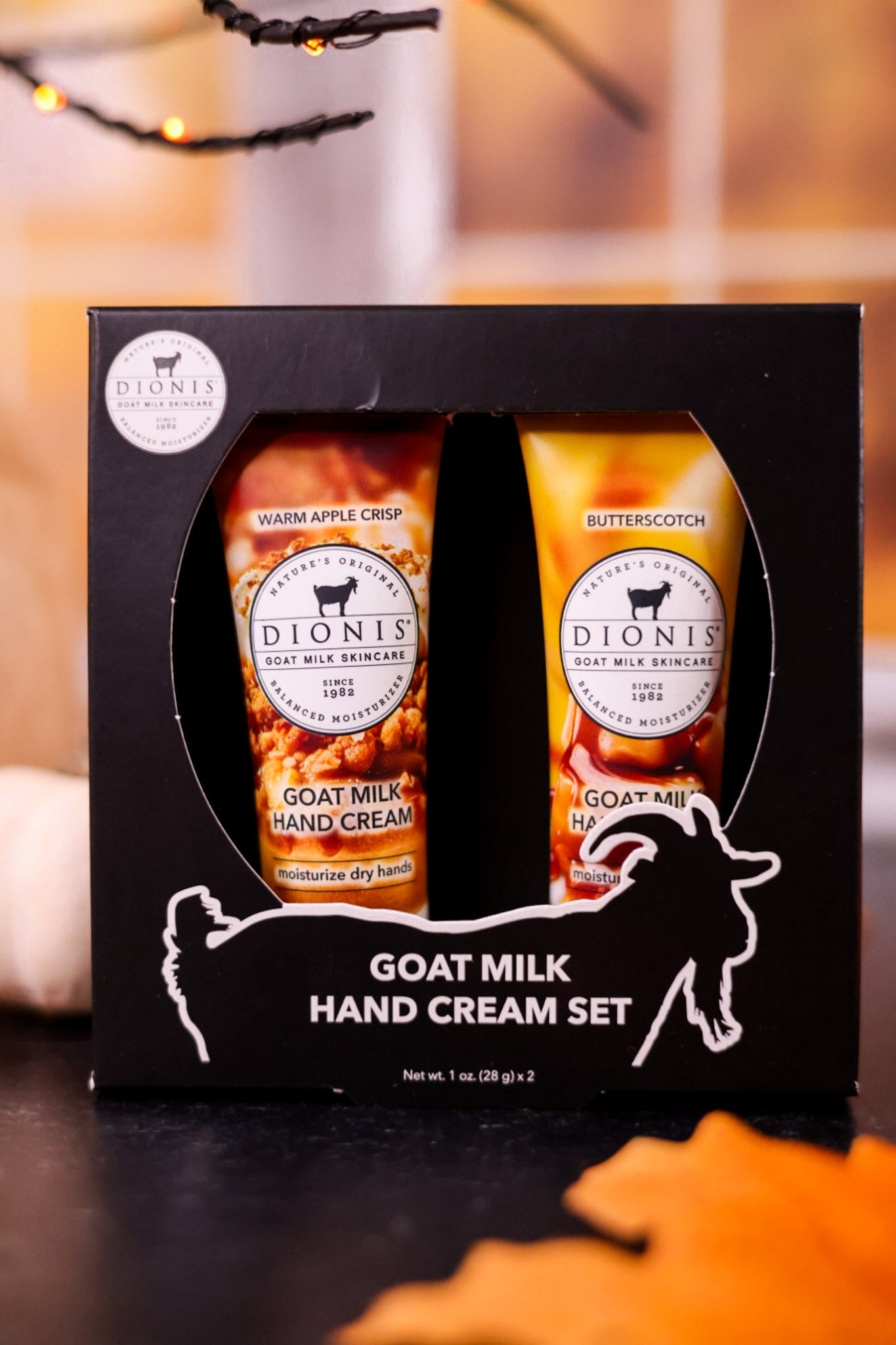 Dionis Apple Crisp & Butterscotch Goat Milk Hand Cream Duo