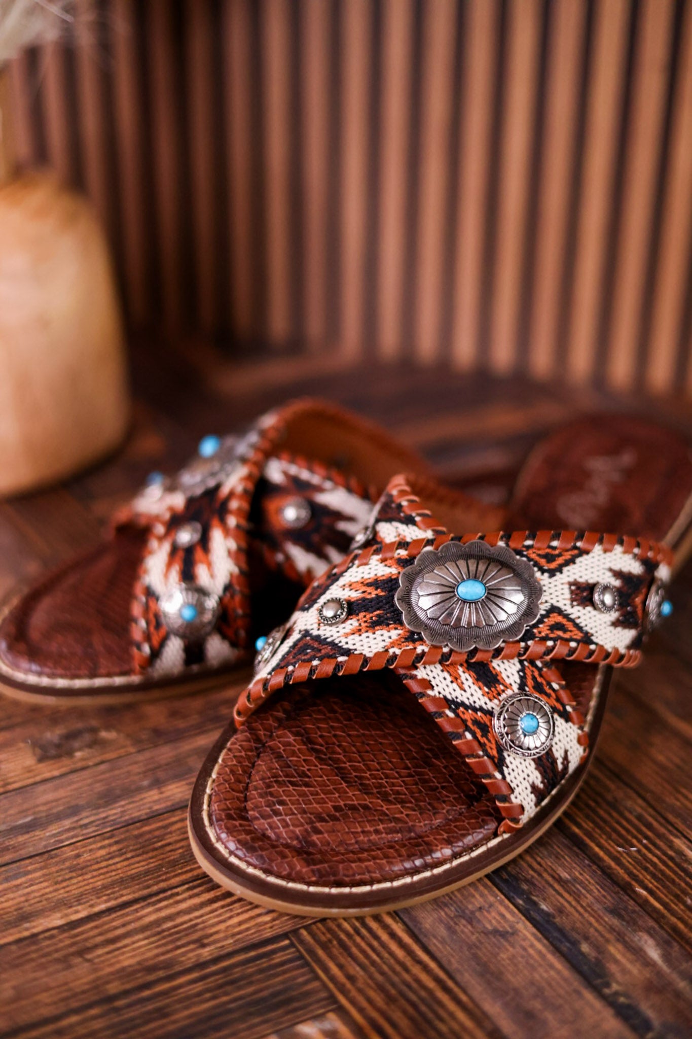 Very G Brown Jungle Sandals