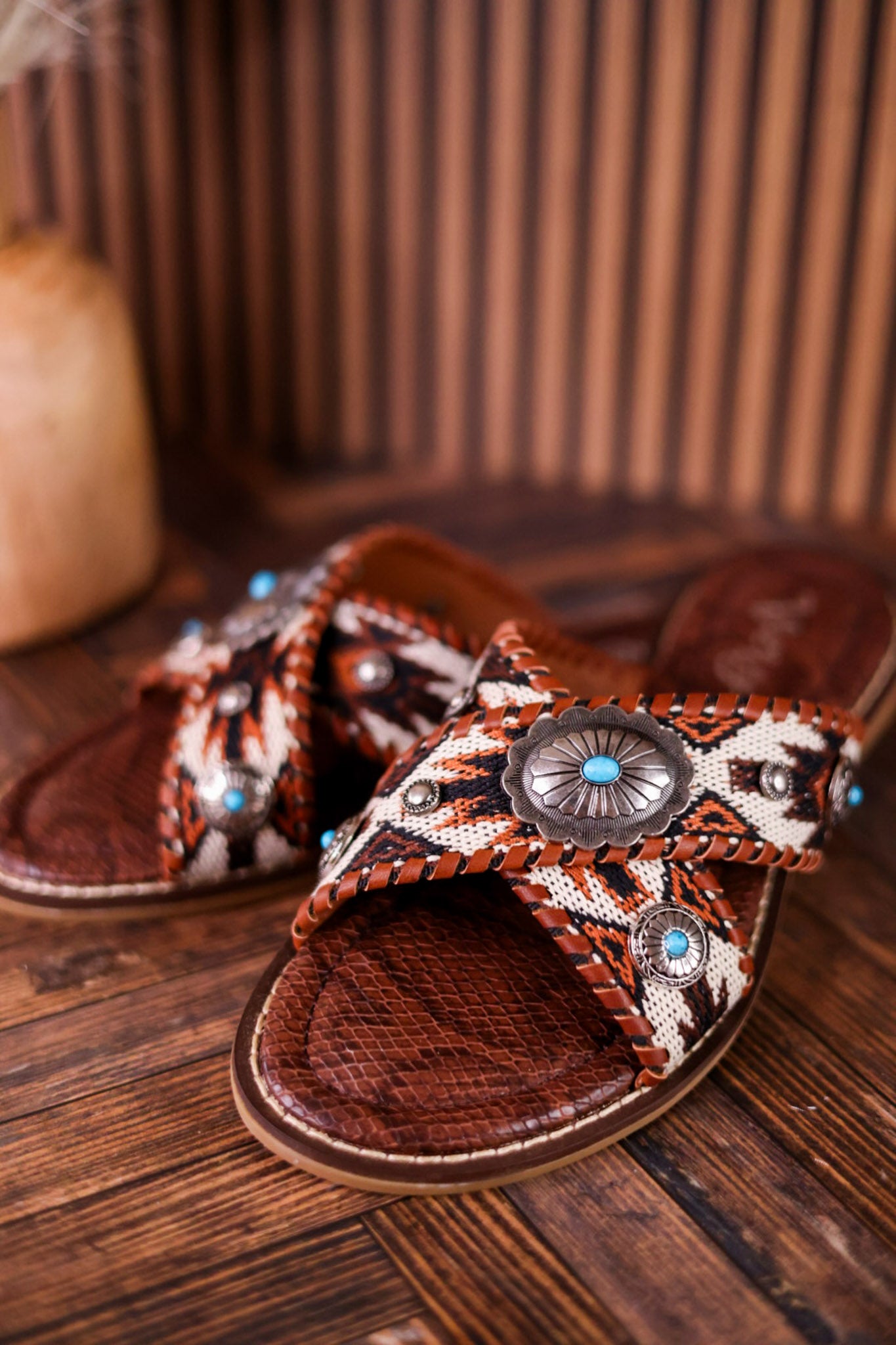 Very G Brown Jungle Sandals