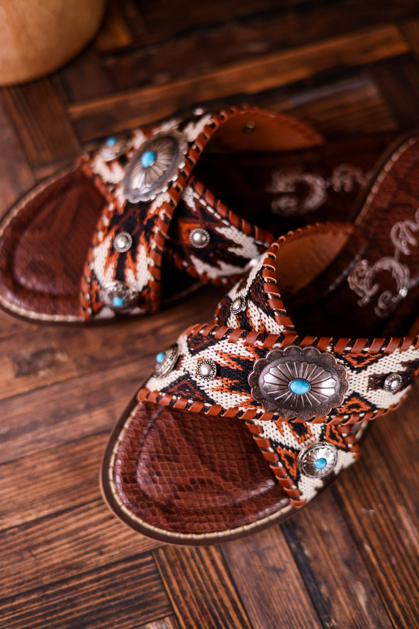 Very G Brown Jungle Sandals