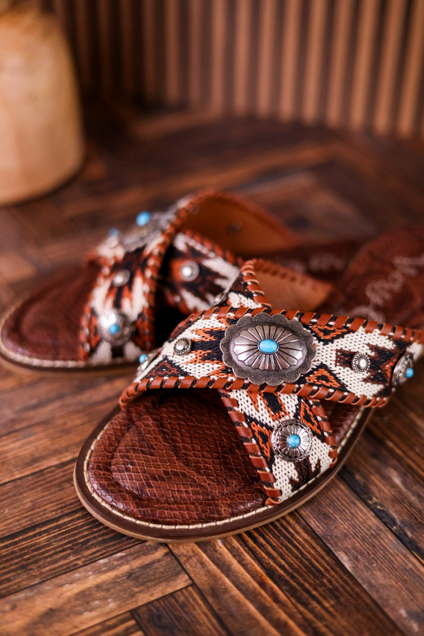 Very G Brown Jungle Sandals