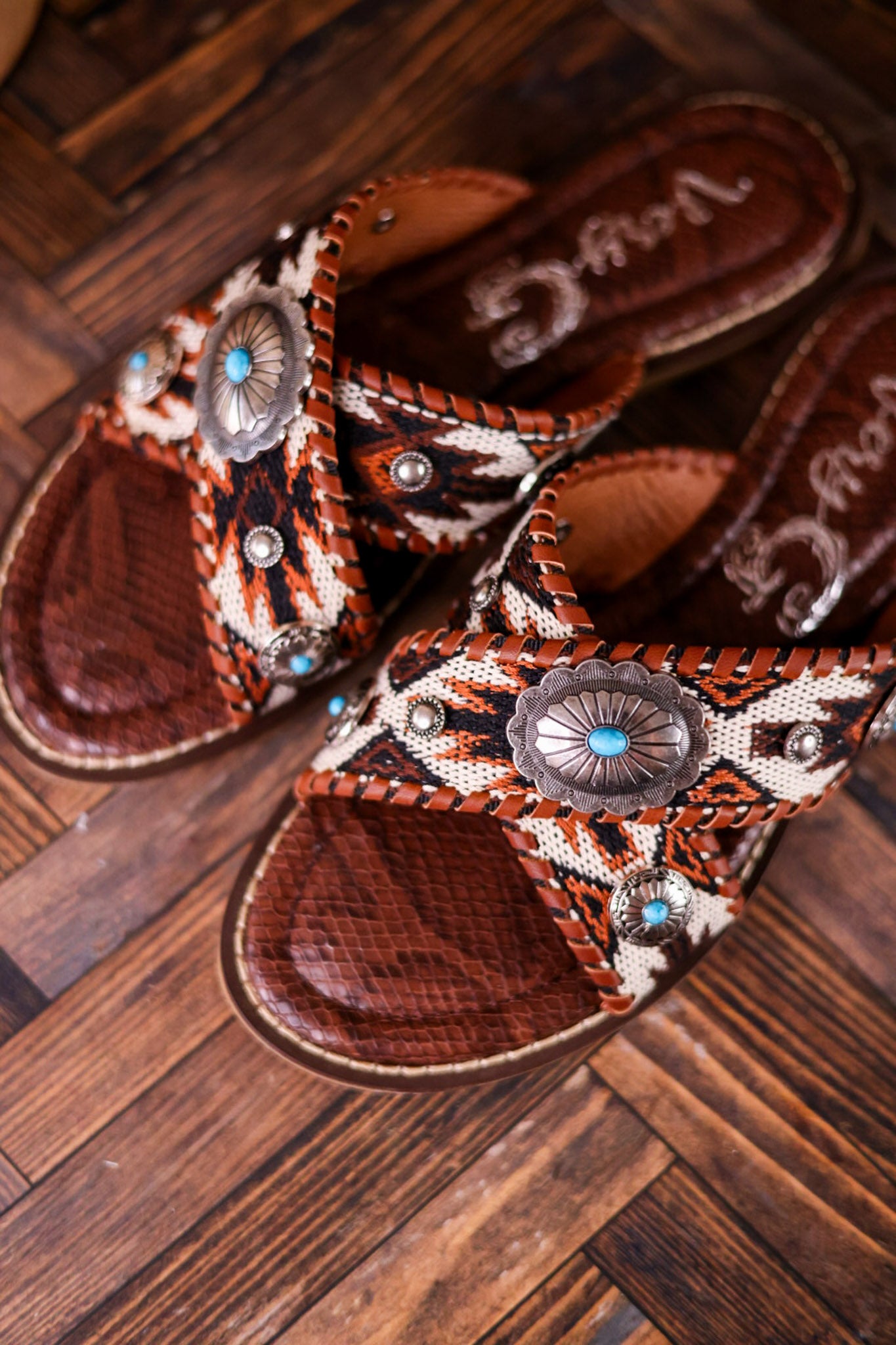 Very G Brown Jungle Sandals