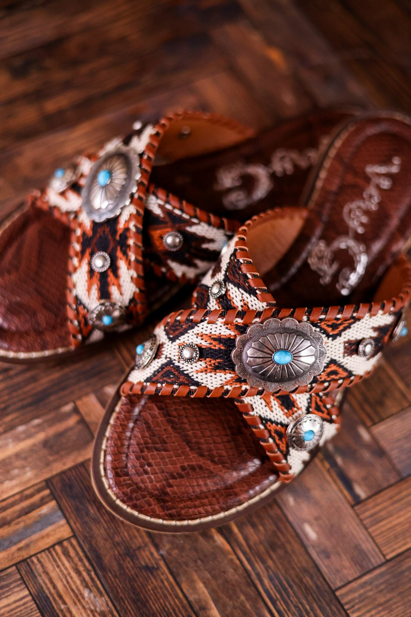 Very G Brown Jungle Sandals