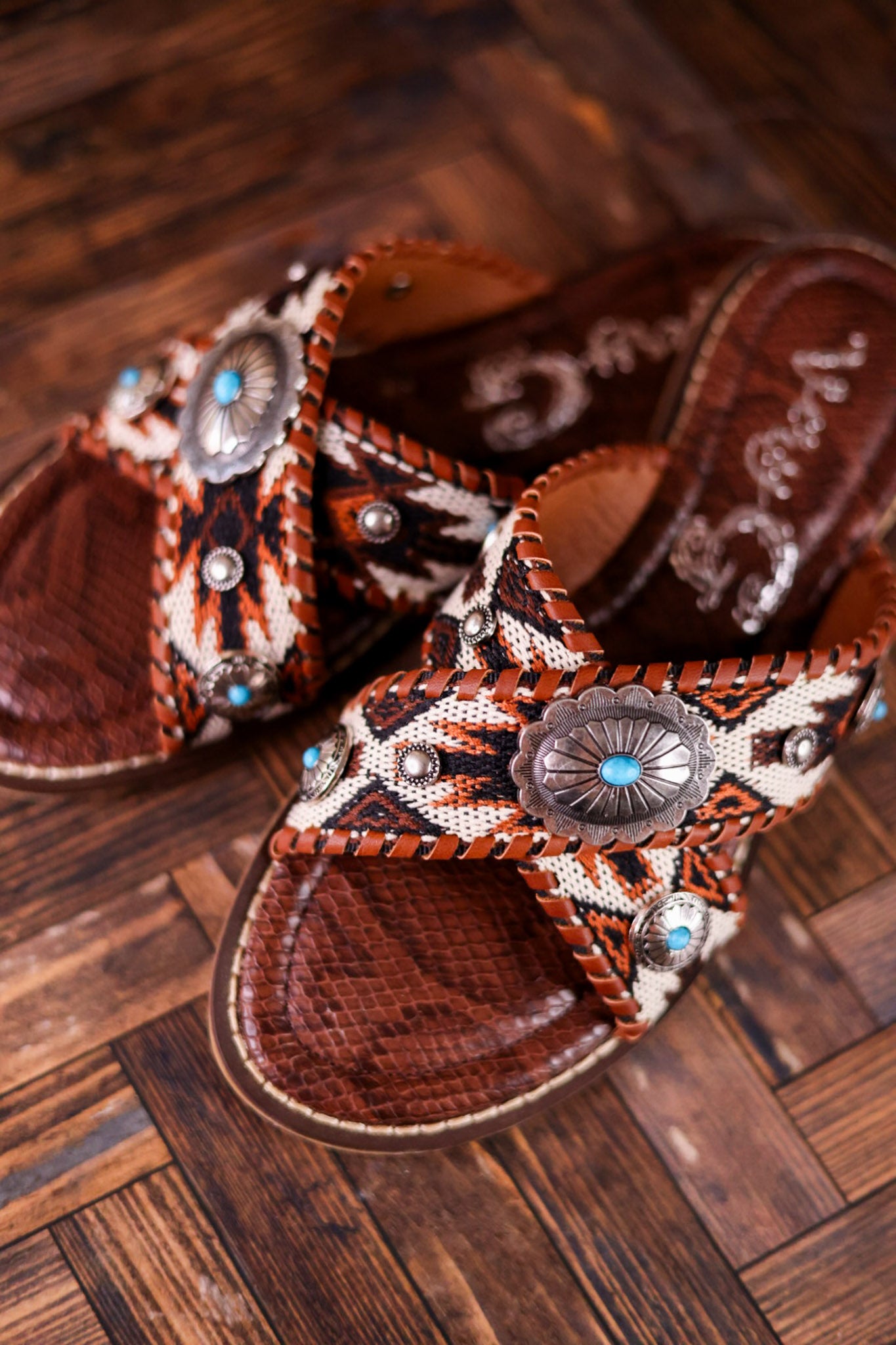 Very G Brown Jungle Sandals