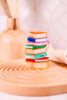 Whimsical Rainbow Book Stack Claw Clip