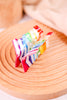 Classic Rainbow Book Stack Claw Clip