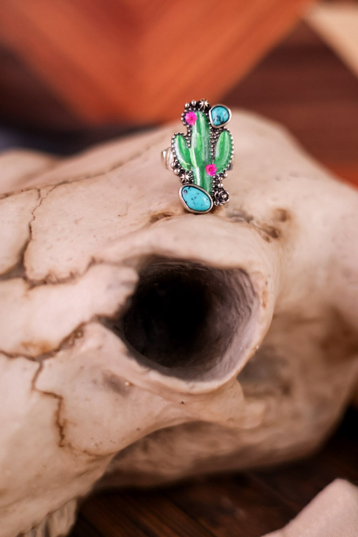 Western Cactus Stretch Ring