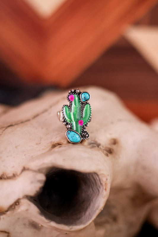 Western Cactus Stretch Ring