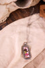Pink Cowboy Boots Western Bubble Pendant Necklace
