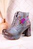 Sky Blue Messapica Platform Boots
