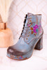 Sky Blue Messapica Platform Boots