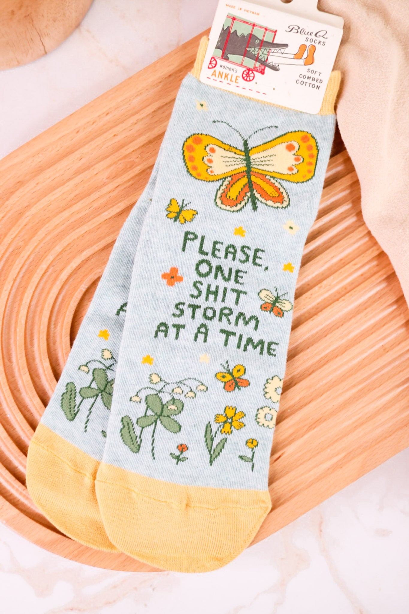 One Shitstorm At A Time Ankle Socks
