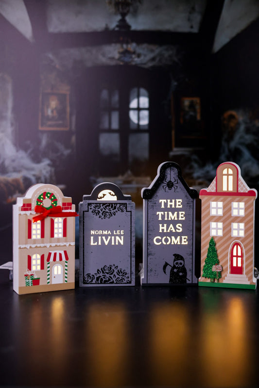 Spooky Ligh-Up Reversable Table Top Decor (2 Styles)