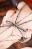 Navajo-Style Pearl Necklace with Turquoise Patina