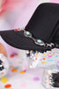 Turquoise & Silver Oval Trucker Hat Chain