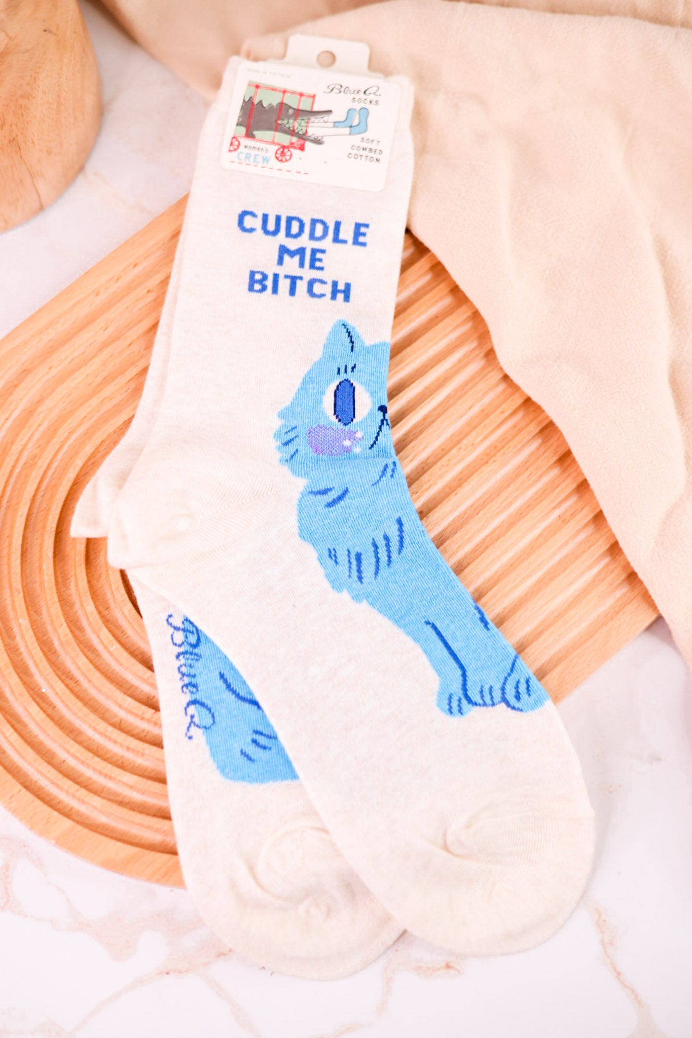 Cuddle Me Bitch Crew Socks
