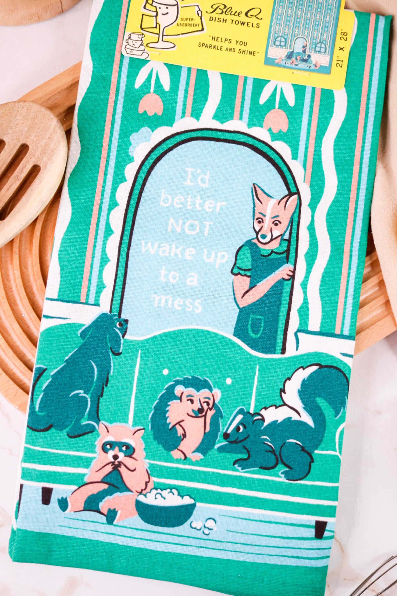 Wake Up To A Mess Dish Towel