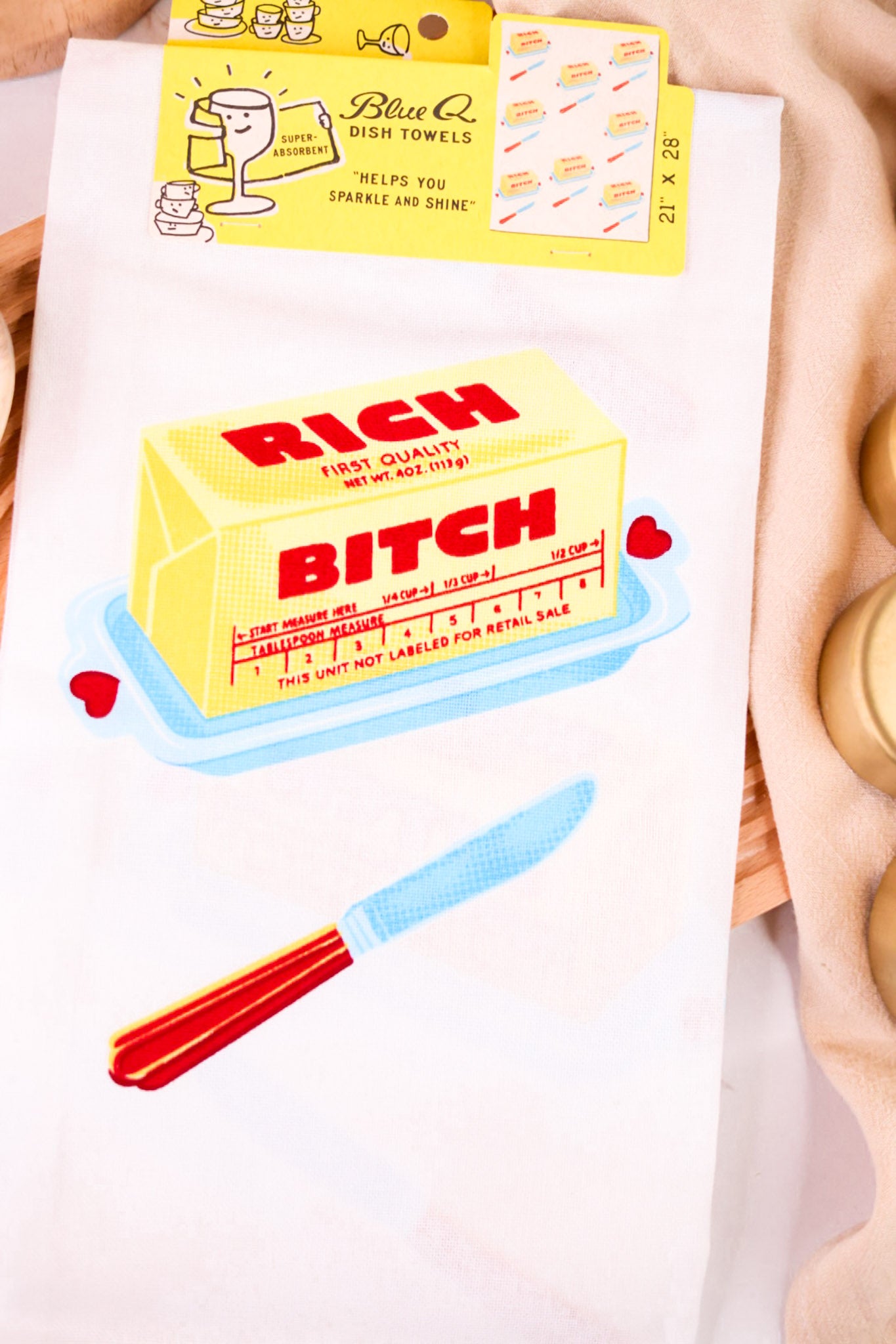 Rich Bitch Dish Towel
